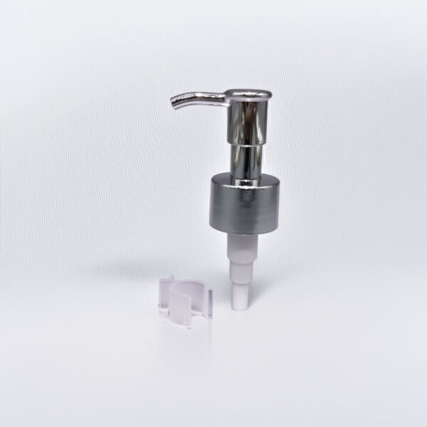 “Factory - direct 28/410 makeup remover pump with gold finish | Trusted by 30+ luxury beauty brands for bulk orders. Durable & stylish design.