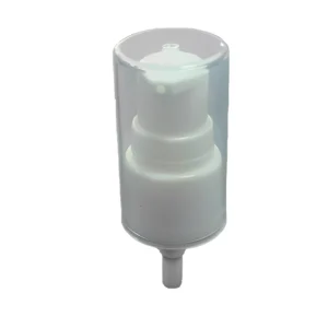 20/410 powder pump with full cover—ideal for bulk cosmetic powder products (loose powder, foundation). Prevents leakage & dust.