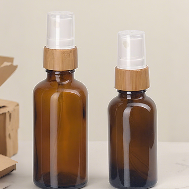 Bamboo - ring spray nozzle (20/410 neck)—ideal for bulk eco - friendly skincare bottle production. Wholesale inquiries open