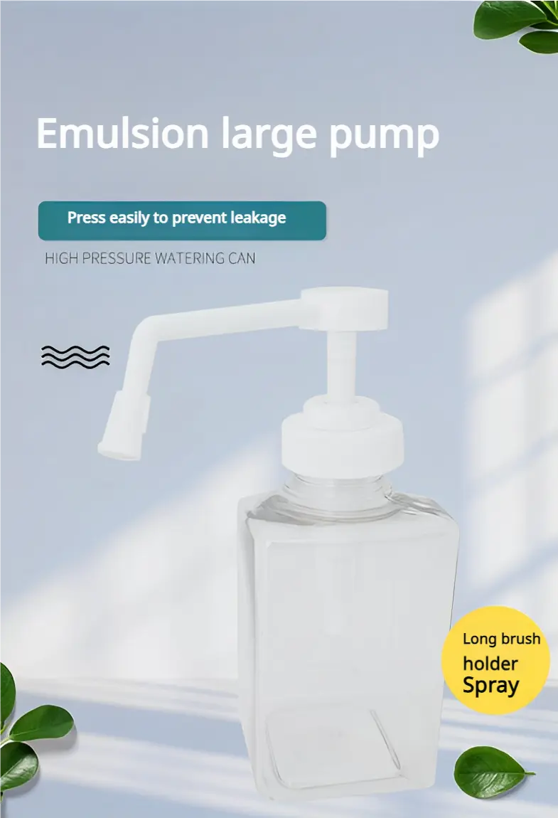 Large lotion pump with long rod spray - Easy pressing, leak - proof, white long - spout pump for clear bottle